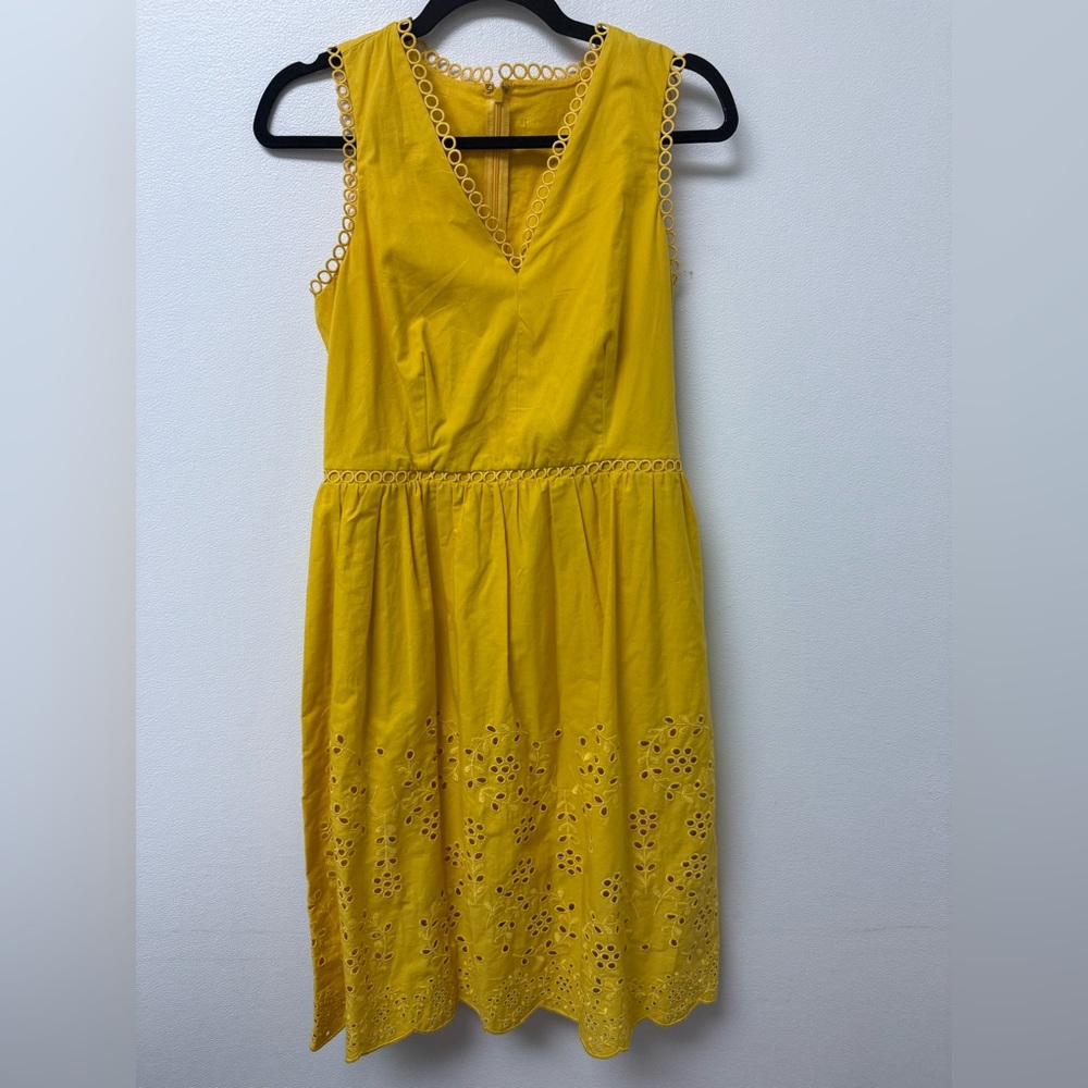 Sundress 100% Cotton beautiful Eyelet Embroidery throughout the dress.